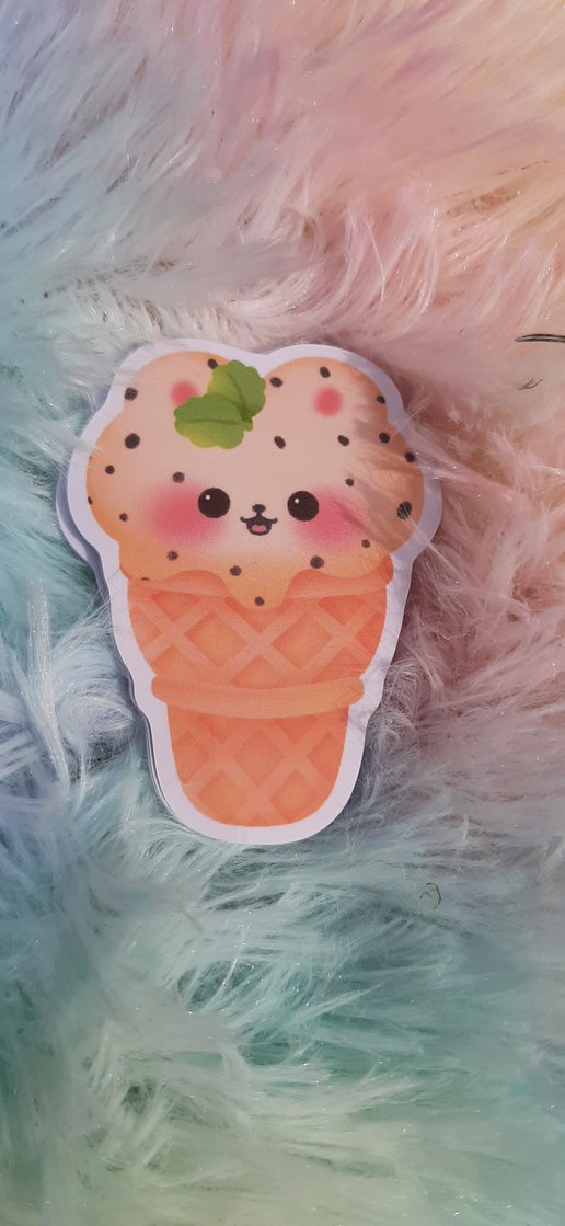 8 Dessert Ice cream Animal Vinyl stickers - Image 7