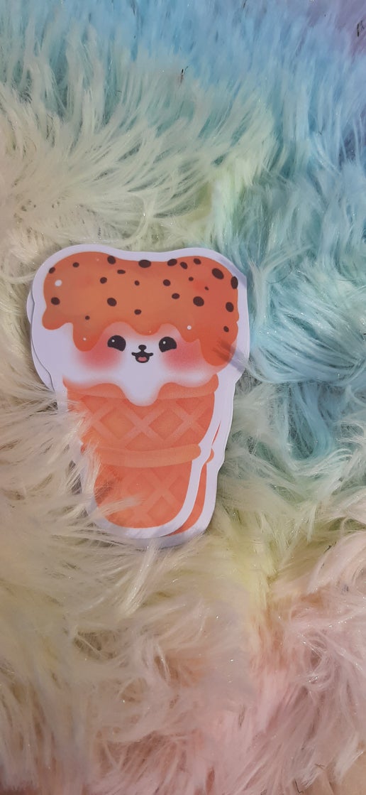 8 Dessert Ice cream Animal Vinyl stickers - Image 6