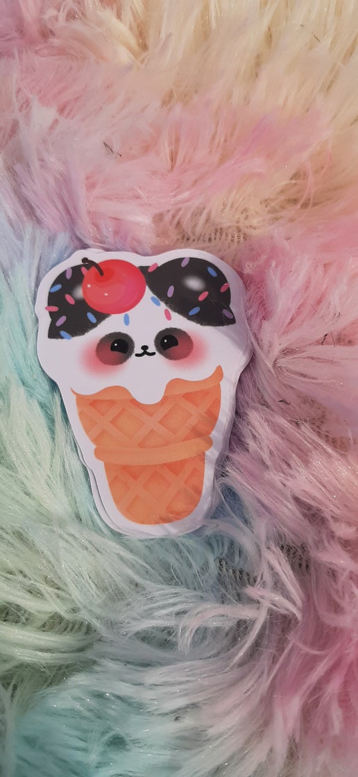 8 Dessert Ice cream Animal Vinyl stickers - Image 5