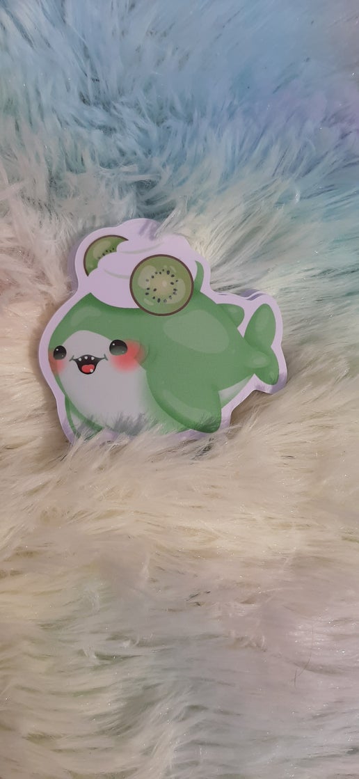 8 Dessert Shark Vinyl Stickers - Image 8