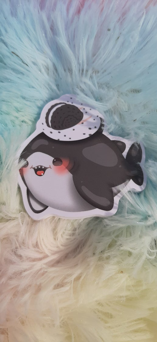 8 Dessert Shark Vinyl Stickers