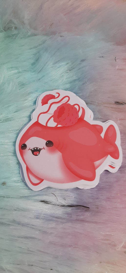 8 Dessert Shark Vinyl Stickers - Image 5