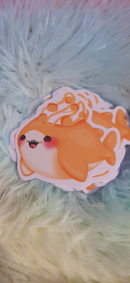 8 Dessert Shark Vinyl Stickers - Image 4