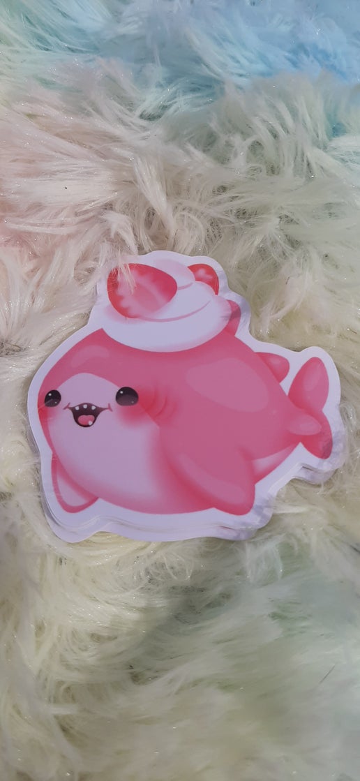 8 Dessert Shark Vinyl Stickers - Image 3